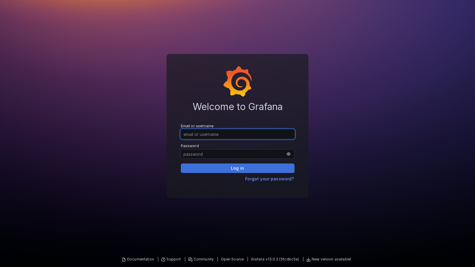 Grafana Login